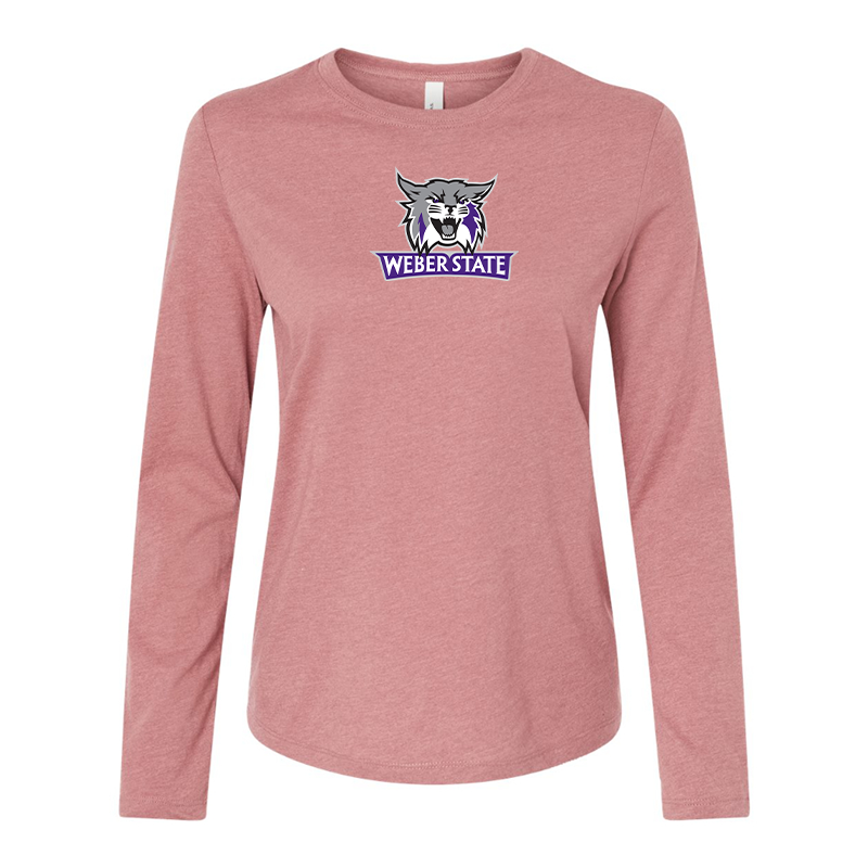 BELLA CANVAS Women’s Weber State Wildcats Jersey Long Sleeve Tee